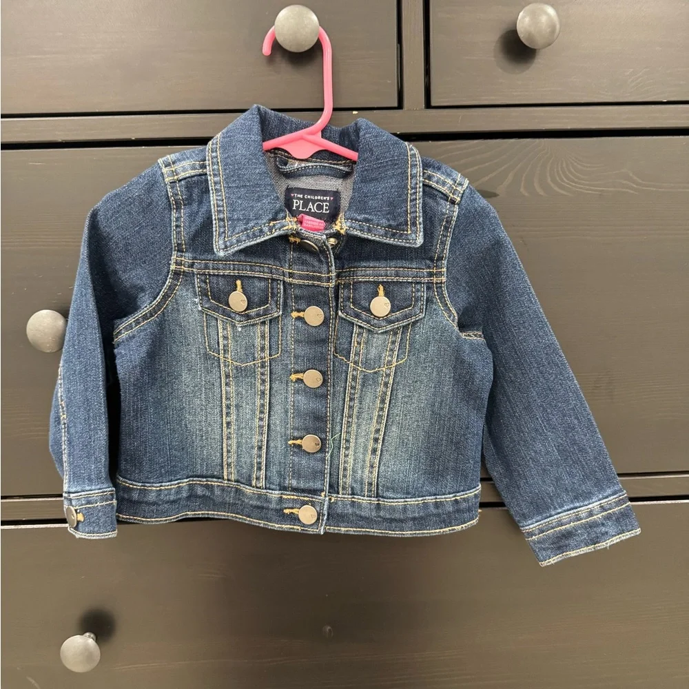 The Children's Place Blue Denim Jean Jacket for Girls NWOT